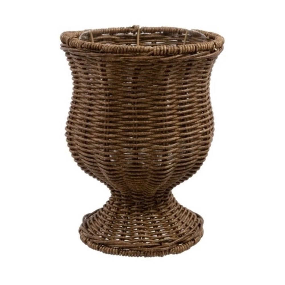 My Texas House 8” Goblet Woven Planter Urn Shape with Transparent Lining